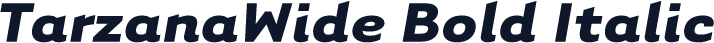 TarzanaWide Bold Italic