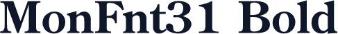 MonFnt31 Bold