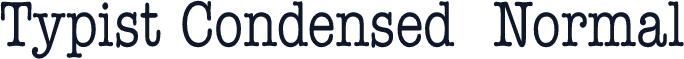 Typist Condensed  Normal