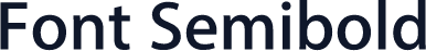 Font Semibold