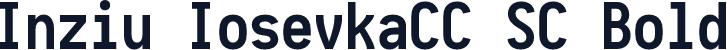 Inziu IosevkaCC SC Bold