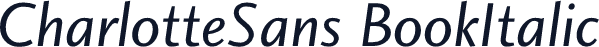 CharlotteSans BookItalic
