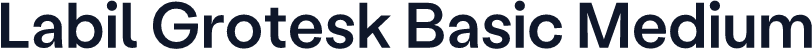 Labil Grotesk Basic Medium