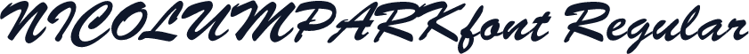 NICOLUMPARKfont Regular