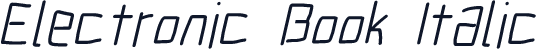 Electronic Book Italic