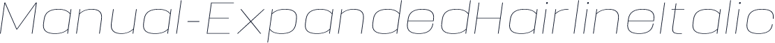Manual-ExpandedHairlineItalic