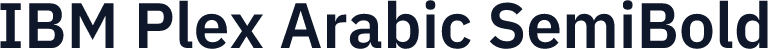 IBM Plex Arabic SemiBold