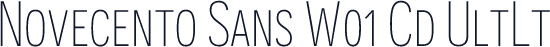 Novecento Sans W01 Cd UltLt