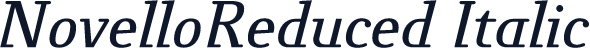 NovelloReduced-Italic