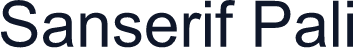 Sanserif Pali