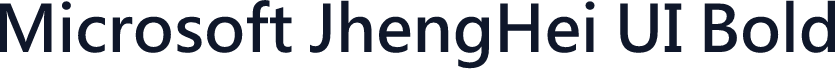Microsoft JhengHei UI Bold