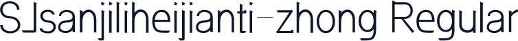 SJsanjiliheijianti-zhong Regular