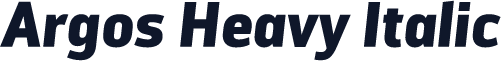 Argos Heavy Italic