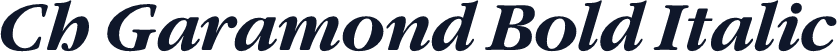Ch Garamond Bold Italic