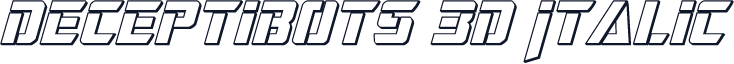 Deceptibots 3D Italic