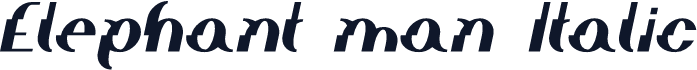 Elephant man Italic