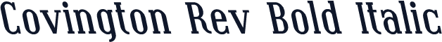 Covington Rev Bold Italic