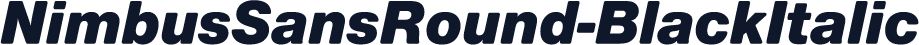 NimbusSansRound-BlackItalic