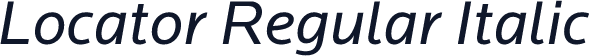 Locator Regular Italic