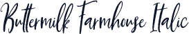 Buttermilk Farmhouse Italic