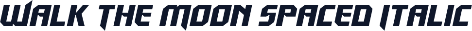 Walk The Moon Spaced Italic