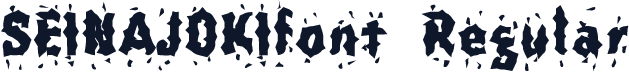 SEINAJOKIfont Regular