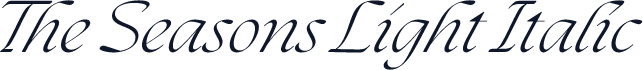 The Seasons Light Italic