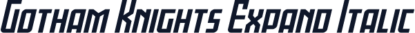Gotham Knights Expand Italic