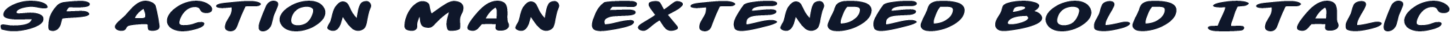 SF Action Man Extended Bold Italic