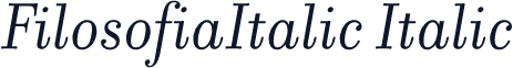 FilosofiaItalic Italic