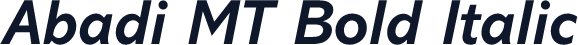 Abadi MT Bold Italic