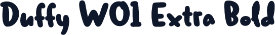 Duffy W01 Extra Bold