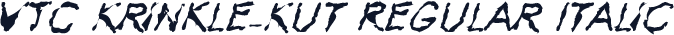 VTC Krinkle-Kut Regular Italic
