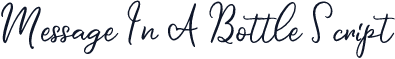 Message In A Bottle Script