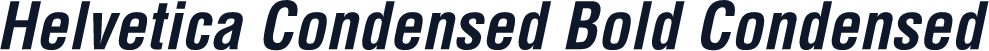 Helvetica Condensed Bold Condensed