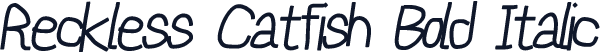 Reckless Catfish Bold Italic