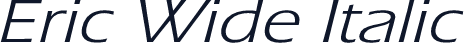 Eric Wide Italic