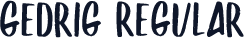 Gedrig Regular