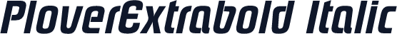 PloverExtrabold Italic