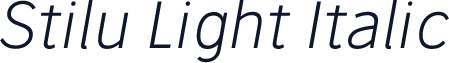 Stilu Light Italic