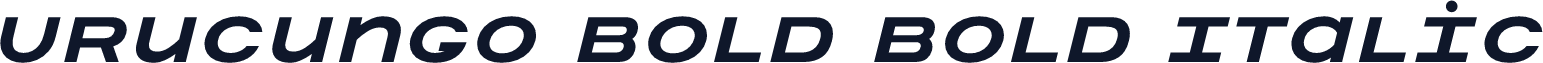 Urucungo Bold Bold Italic