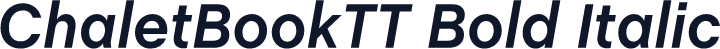 ChaletBookTT Bold Italic