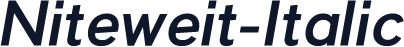 Niteweit-Italic