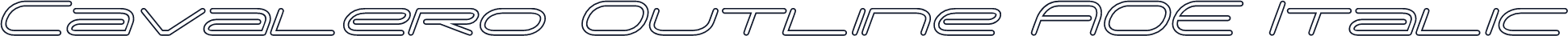 Cavalero Outline AOE Italic