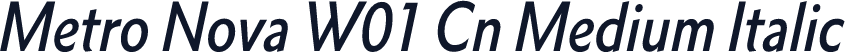 Metro Nova W01 Cn Medium Italic