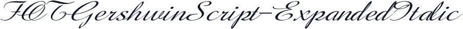 FOTGershwinScript-ExpandedItalic