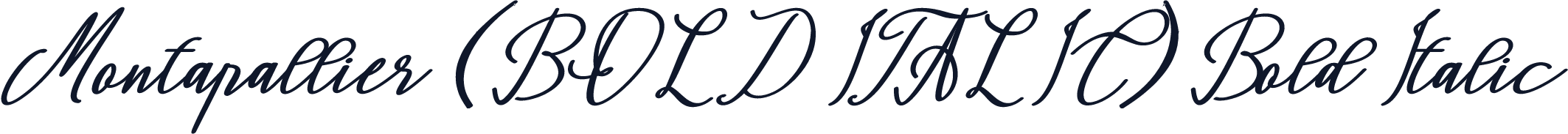Montapallier (BOLD ITALIC) Bold Italic