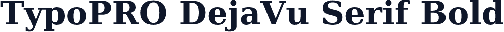 TypoPRO DejaVu Serif Bold