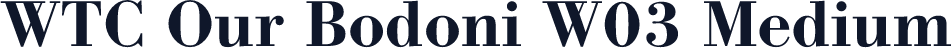 WTC Our Bodoni W03 Medium