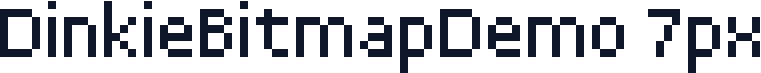 DinkieBitmapDemo 7px